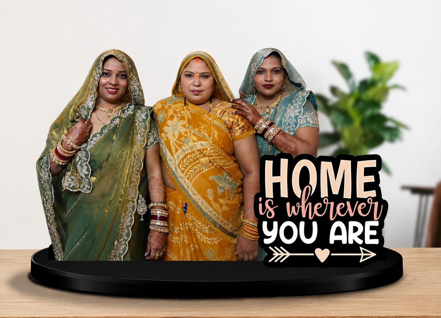 Home is Wherever You Are Couple Caricature
